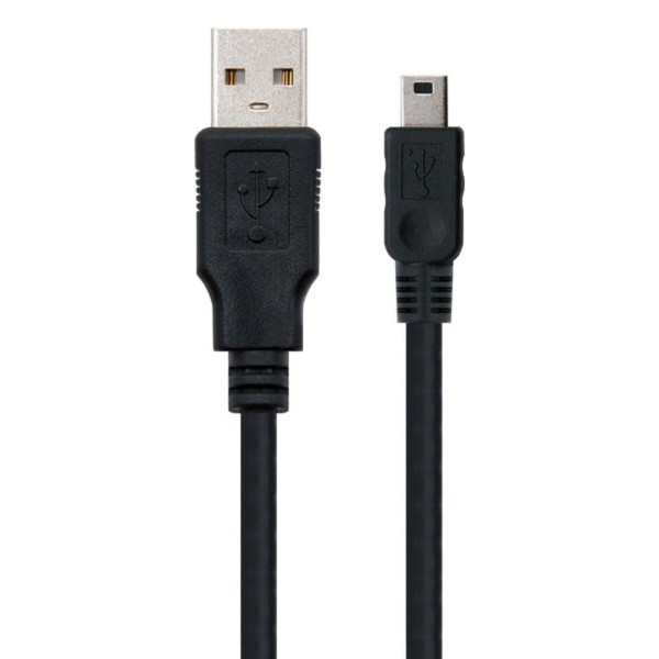 USB 2.0 A to Mini USB B Cable NANOCABLE 10.01.0403 3 m Black