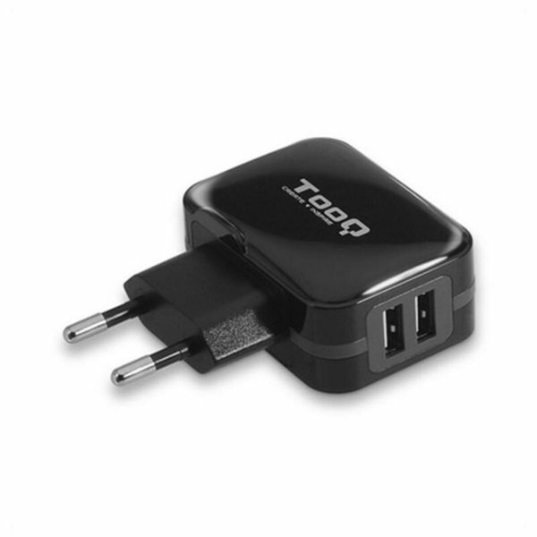 Wall Charger TooQ AATCAT0149 USB x 2 17W Black