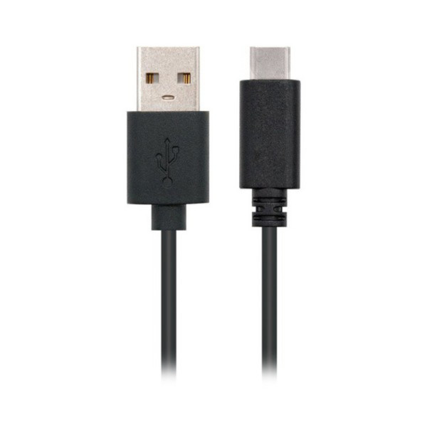 USB A to USB C Cable NANOCABLE 10.01.210 Black