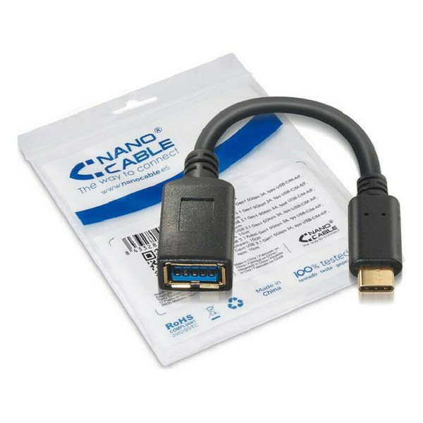 USB 3.1 Cable NANOCABLE 10.01.4201 Black