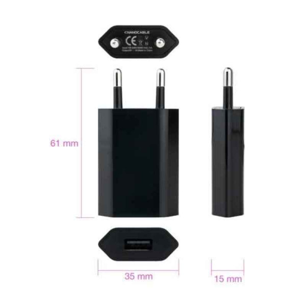 Usb Charger NANOCABLE 10.10.2002 5W Black