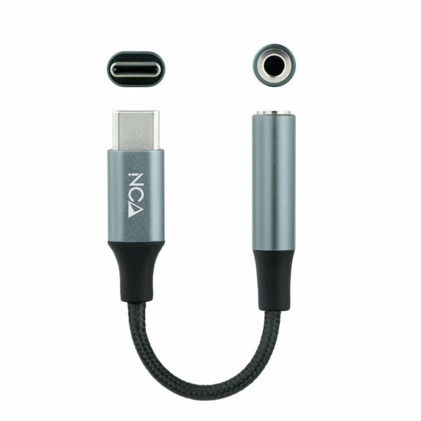 USB C to Jack 3.5 mm Adapter NANOCABLE 10.24.1204 Grey