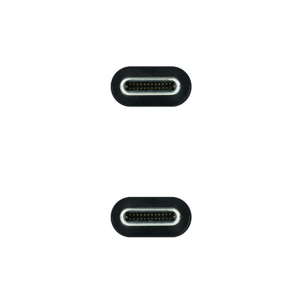 Cable USB C NANOCABLE 10.01.4101-L150 1,5 m Black