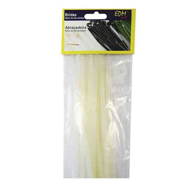 Nylon Cable Ties EDM 300 x 4,8 mm 25 Units White