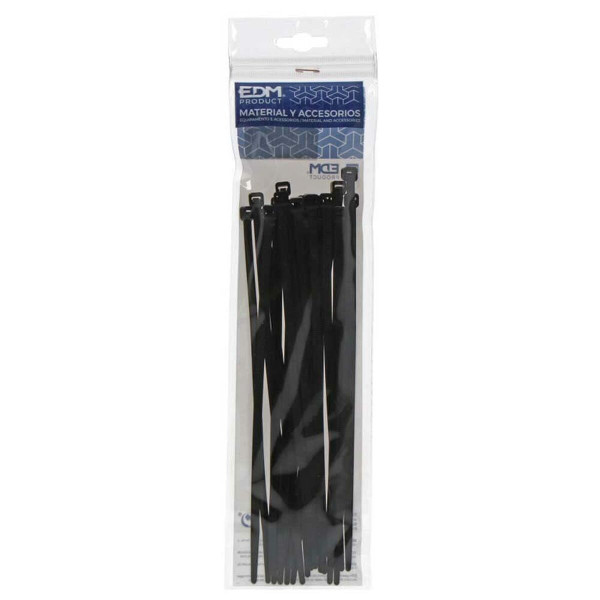 Nylon Cable Ties EDM Black 150 x 3,5 mm 25 Units