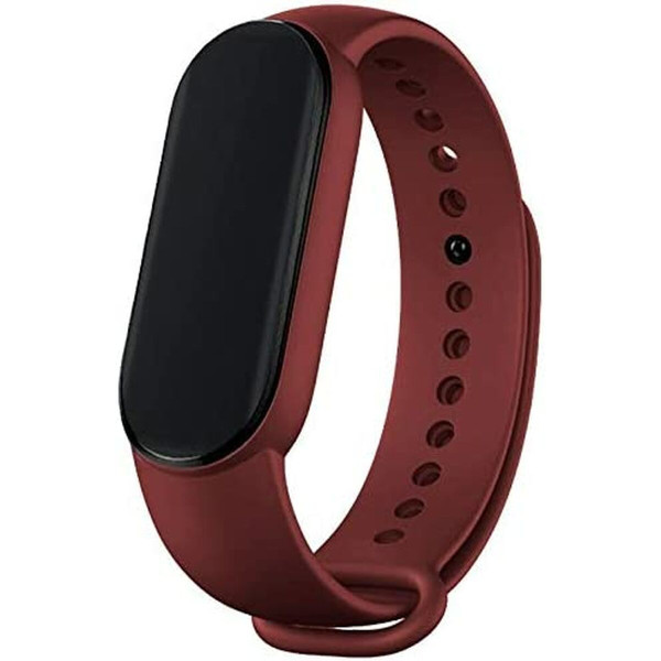 Watch Strap Cool Xiaomi Mi Band 5 , 6, 7, Amazfit Band 5 Maroon