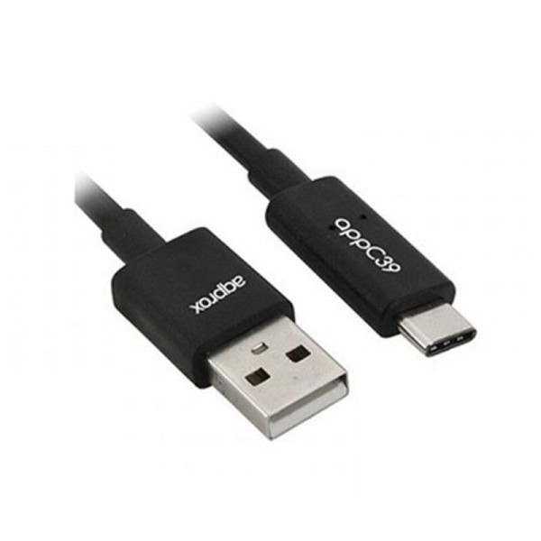 USB 2.0 A to USB C Cable approx! APPC39 1 m Black