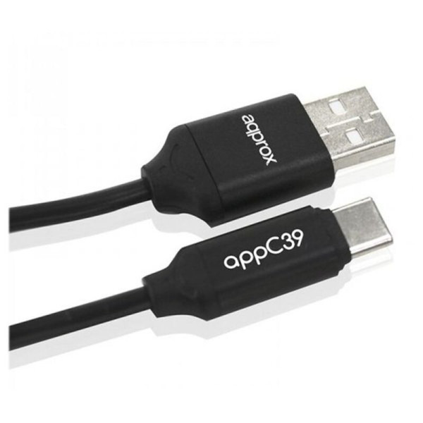 USB 2.0 A to USB C Cable approx! APPC39 1 m Black