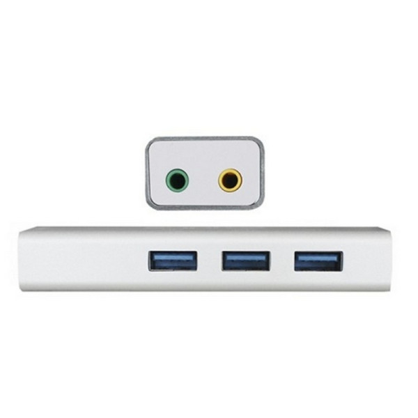 External Sound Card approx! APPUSB51HUB USB 3.0 3.5 mm Grey