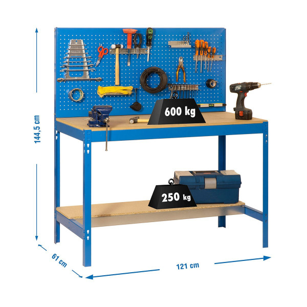 Workbench with Tools Simon Rack BT2 1200 (144,5 x 121 x 61 cm)