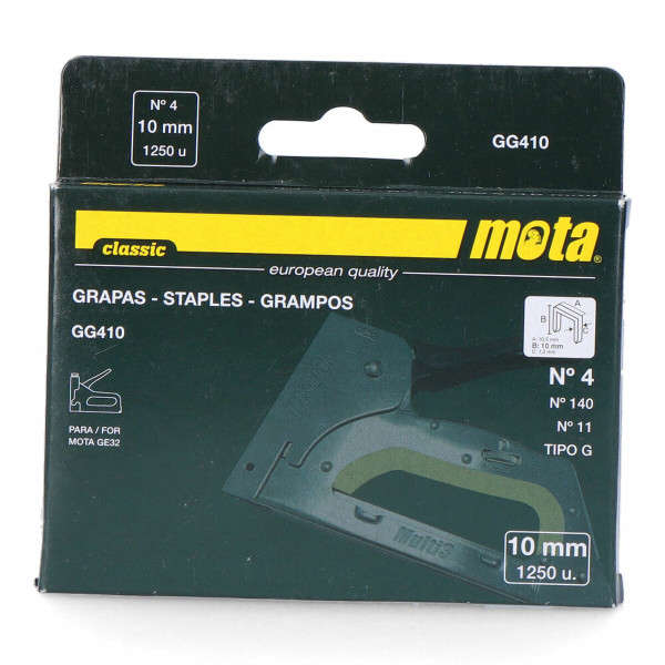 Staples Mota  gg410 1000 Unidades 10 mm Nº 4