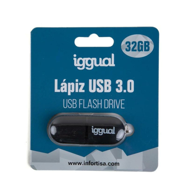 USB stick iggual IGG318393 Black 32 GB USB 3.0