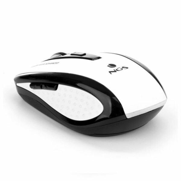 Optical Wireless Mouse NGS White Flea Advanced 800/1600 dpi White/Black