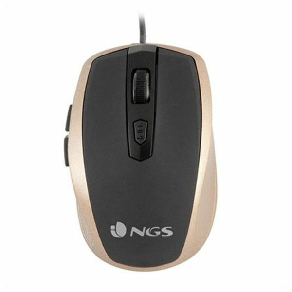 Optical mouse NGS TICKGOLD OPTICAL USB 800-1600 DPI Black