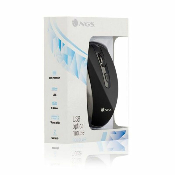 Optical mouse NGS Tick Silver TICKSILVER USB Silver