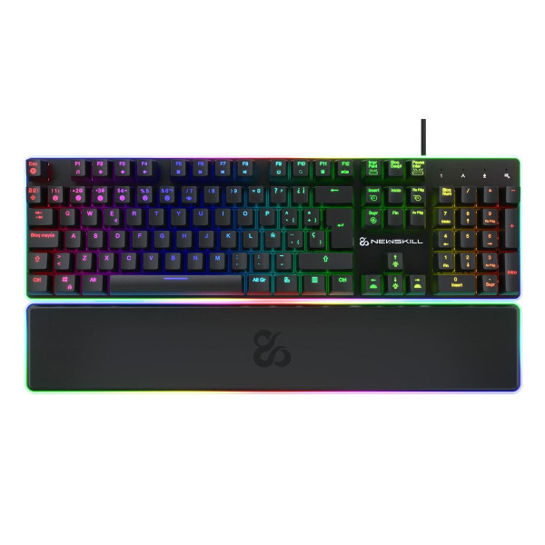 Gaming Keyboard Newskill Gungnyr Pro Spanish Qwerty Black LED RGB