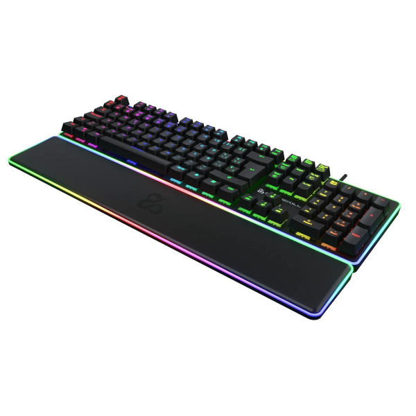 Gaming Keyboard Newskill Gungnyr Pro Spanish Qwerty Black LED RGB