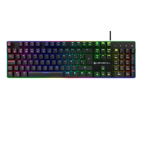 Gaming Keyboard Newskill Gungnyr Pro Spanish Qwerty Black LED RGB