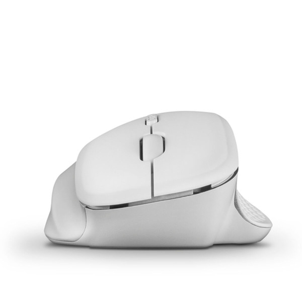 Mouse Nilox Ratón Ergonómico Wireless 3200 DPI Blanco