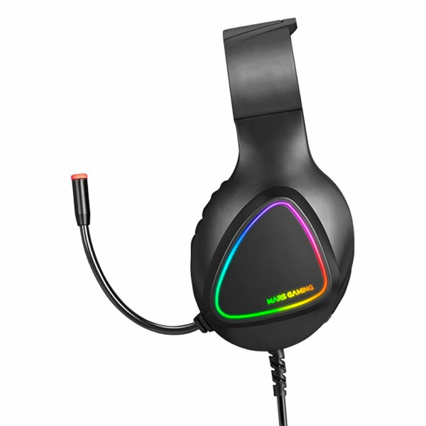 Gaming Earpiece with Microphone Mars Gaming MH222 Black