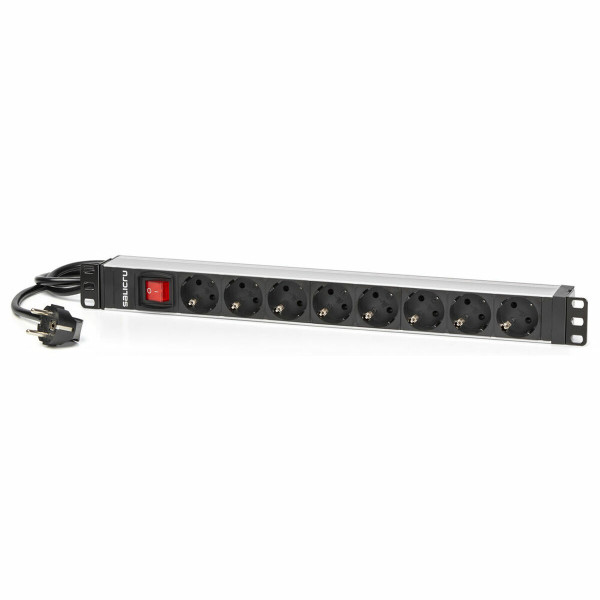 Schuko 19" 8 Way Multi-socket Adapter with On / Off Switch Salicru SPS 8F PDU SCH/SCH 1,5 m IP20