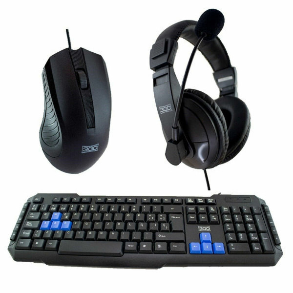 Pack Gaming 3GO COMBODRILEH2 Spanish Qwerty