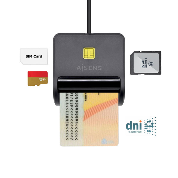 Card Reader Aisens Black