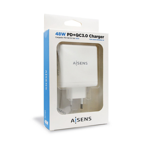 USB  Wall Charger Aisens PD 3.0 48 W USB-C White