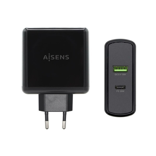 USB  Wall Charger Aisens PD 3.0 48 W USB-C Black