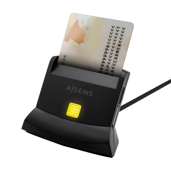 DNI/SIP Card Reader Aisens Black