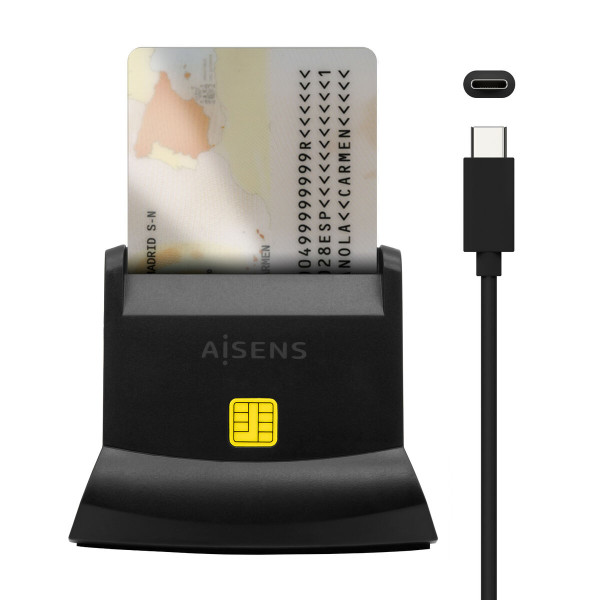 DNI/SIP Card Reader Aisens Black