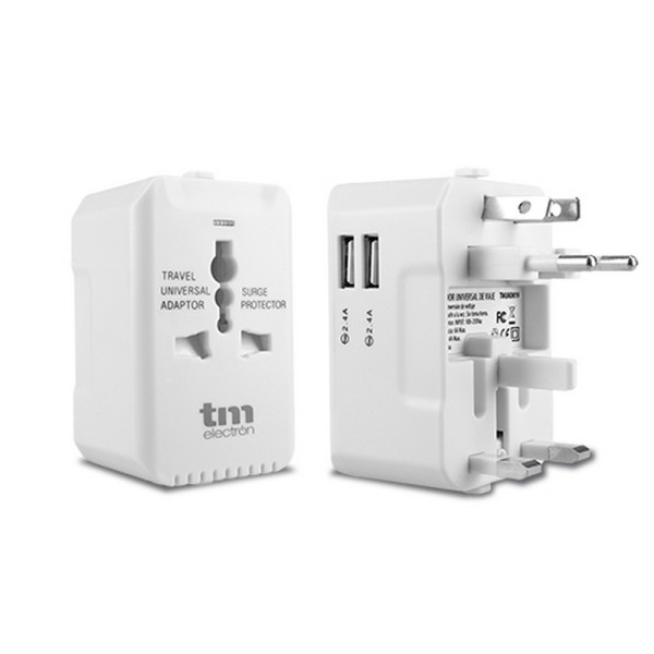 Wall Plug with 2 USB Ports TM Electron