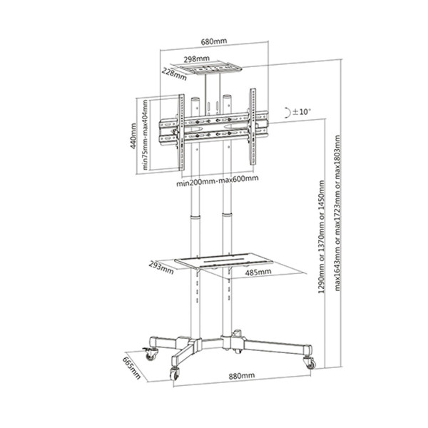 TV Mount TM Electron 37"-70" 50 kg