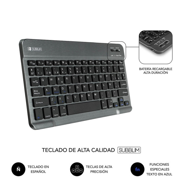 Tablet and Keyboard Case Subblim Teclado KEYTAB PRO 10.1" Bluetooth Purple