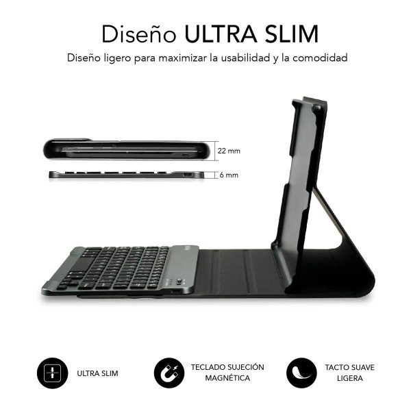 Case for Tablet and Keyboard Subblim SUBKT3BTL100 Black