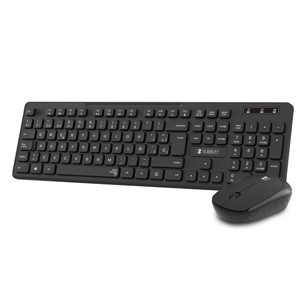 Keyboard and Wireless Mouse Subblim BUSINESS SLIM