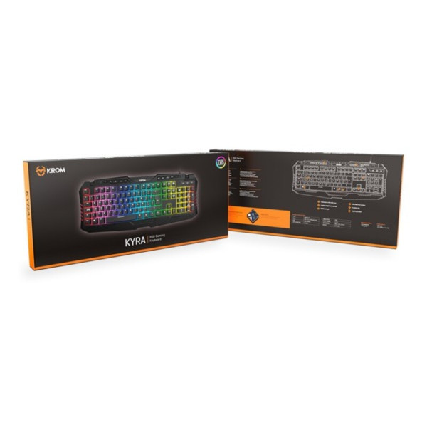 Gaming Keyboard Krom NXKROMKYRA RGB USB Black