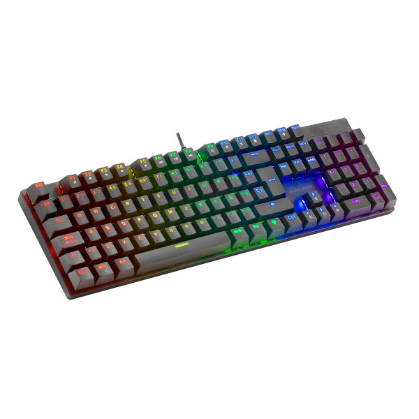 Keyboard Mars Gaming MK422 Spanish Qwerty Black RGB