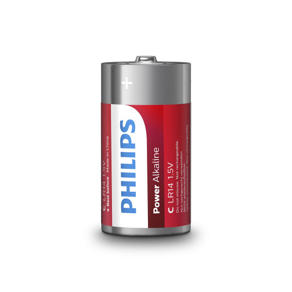 Alkaline Batteries Philips Power LR14 1,5 V Type C (2 Units)