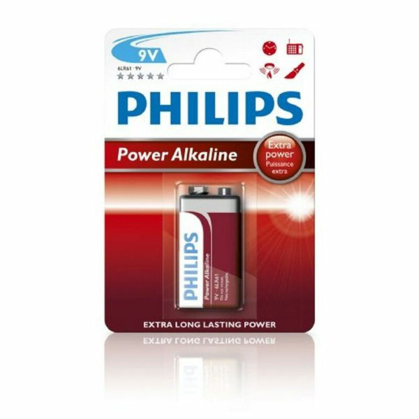 Alkaline Battery Philips Batería 6LR61P1B/10 9V 6LR61 9 V