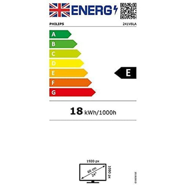 Monitor Philips 241V8LA/00 FHD LED 23,8" LCD IPS LED