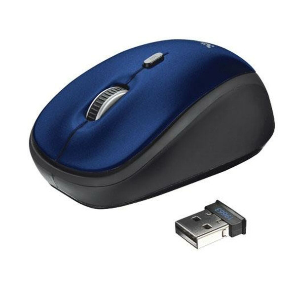 Optical Wireless Mouse Trust Yvi Black Blue