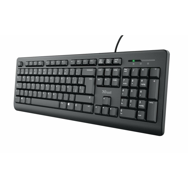 Keyboard Trust Taro Spanish Qwerty Black