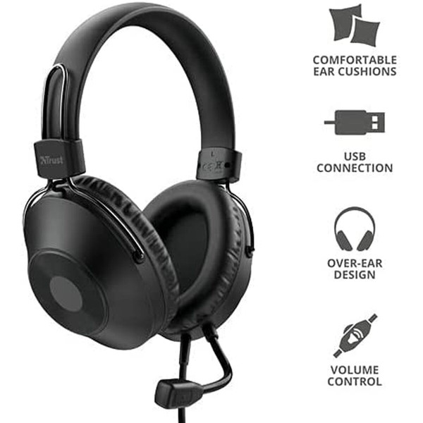 Headphones Trust 24132 OZO Black