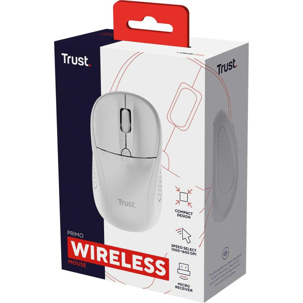 Optical Wireless Mouse Trust Primo White