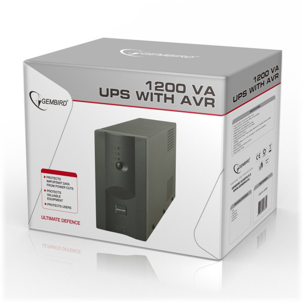 Uninterruptible Power Supply System Interactive UPS GEMBIRD UPS-PC-1202AP