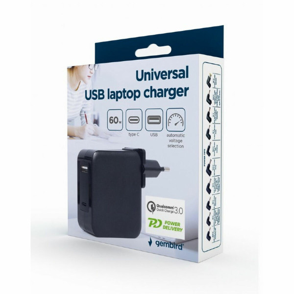 Notebook Charger GEMBIRD NPA-PD60-01 60W