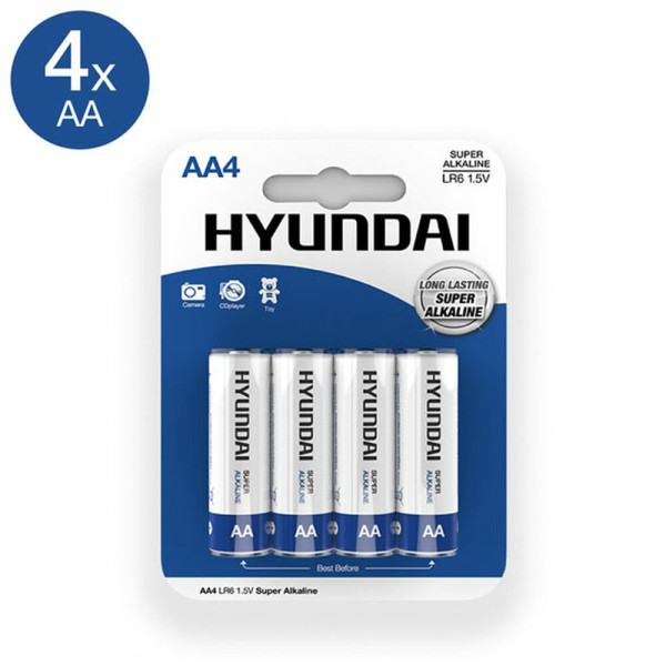 Alkaline Batteries Hyundai AA (4 uds)