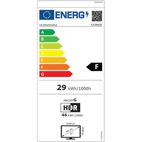 Monitor LG 32GN600-B LED 31,5" QHD VA