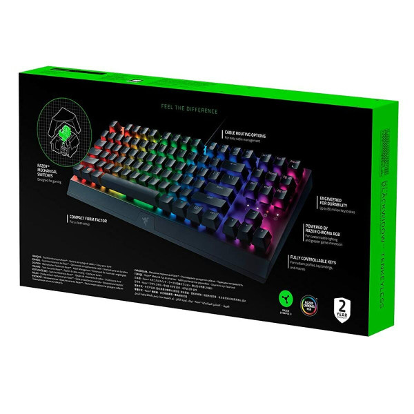 Keyboard Razer Blackwidow V3 Tenkeyless Qwerty US RGB